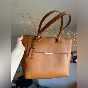 Sole society tan laptop bag!
